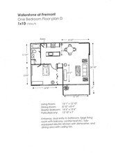 One Bedroom B 247-08 247-08 floor plan